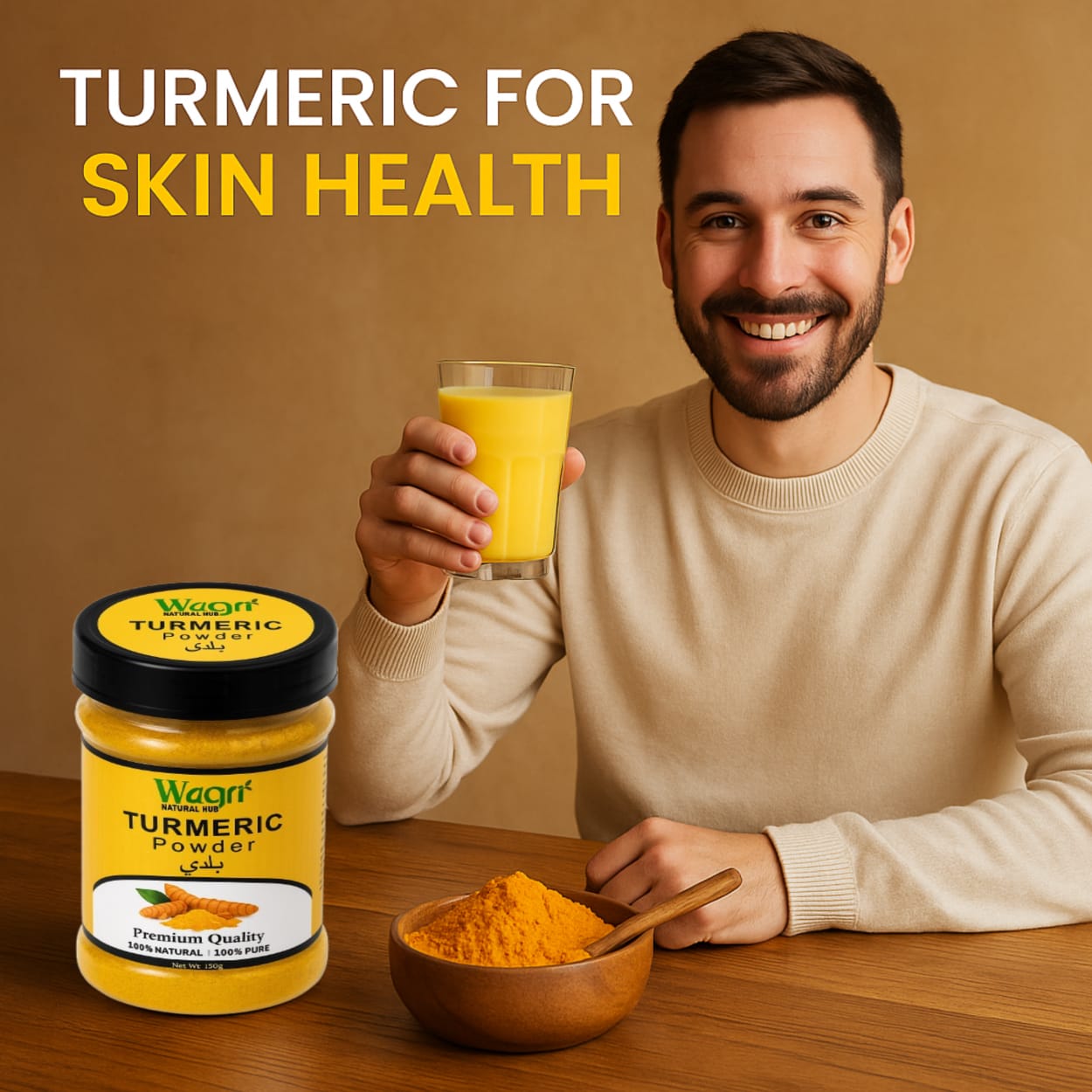 Premium Turmeric Powder (Haldi Powder) – 100% Natural Organic & Pure
