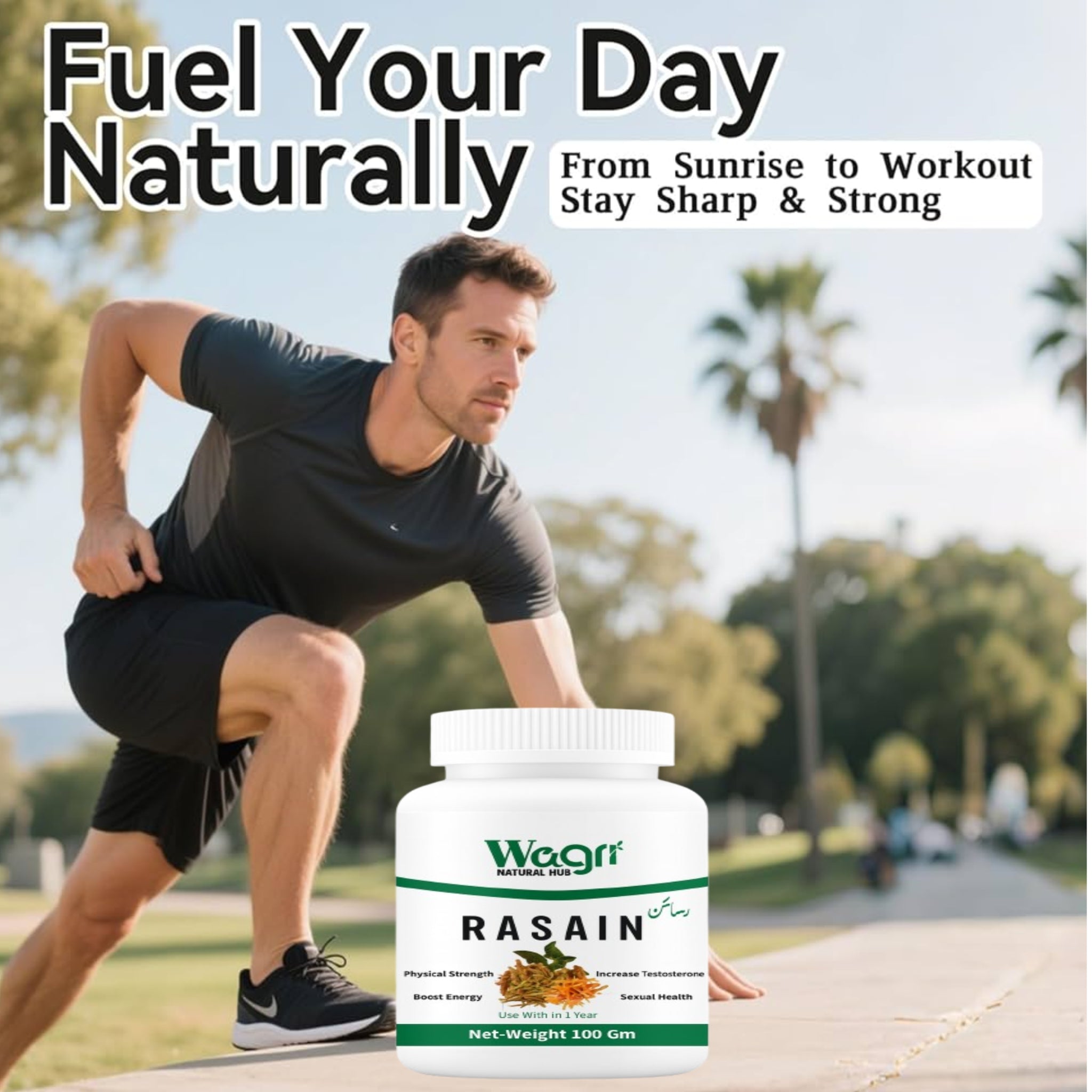 Rasain Herbal Power Boost  For Testosterone, Energy & Endurance